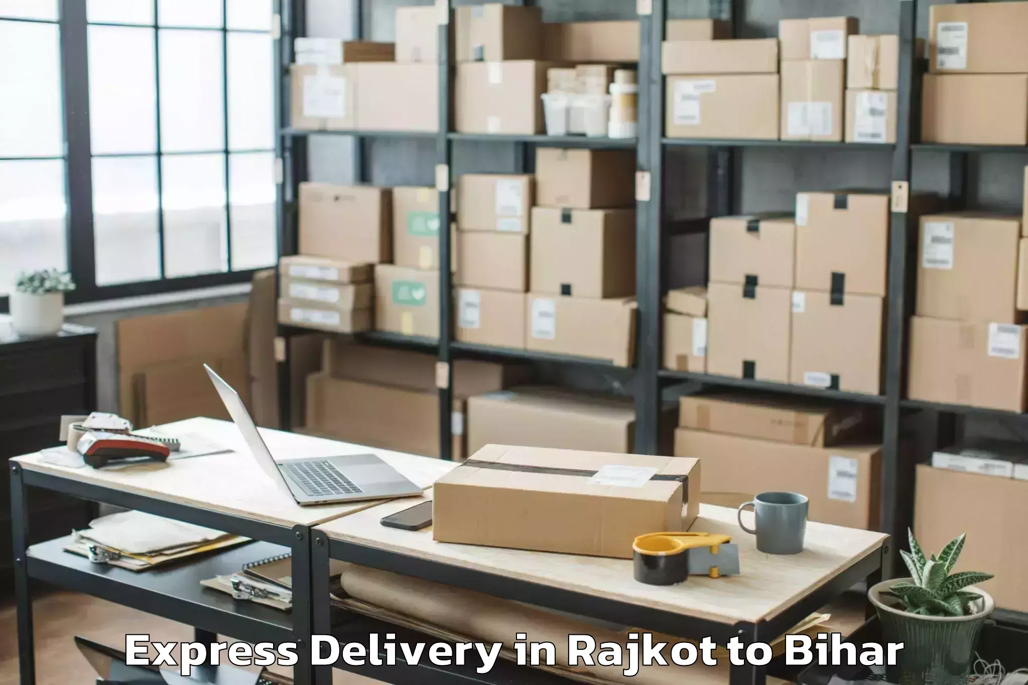 Discover Rajkot to Kurhani Express Delivery